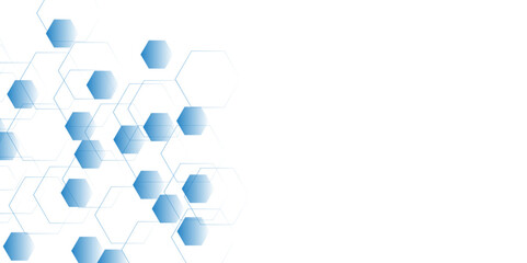 Colorful hexagons seamless pattern and geometric in vector design. Dynamic for business finance and technology gradient background. Hexagonal gaming vector abstract tech background.