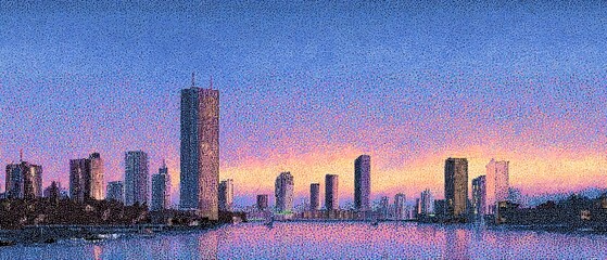 Golden Wheat Field with Trees Under a Blue Sky