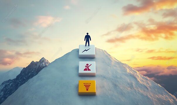 
The path to conquering new heights. Motivation, goal setting, perseverance for achieving milestones and leadership. Lead to personal and professional success.

