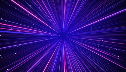 Naklejka premium Abstract radial lines in vibrant purples and pinks