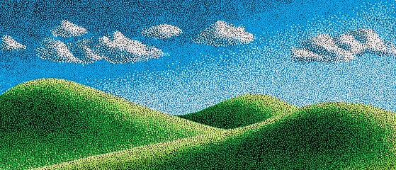 Golden Wheat Field with Trees Under a Blue Sky