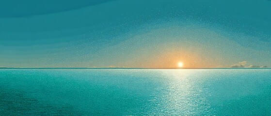 Golden Wheat Field with Trees Under a Blue Sky