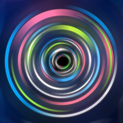 Colorful circular pattern with a vibrant and abstract glowing design