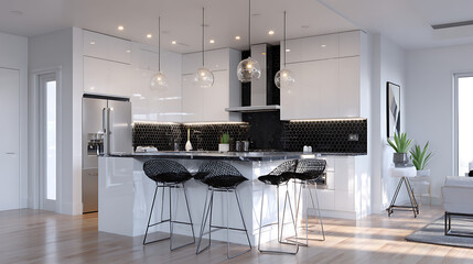 Home interior with natural textures