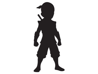 LITTLE NINJA CHARACTER SILHOUETTE