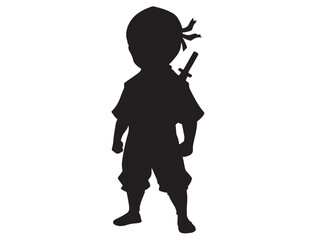 LITTLE NINJA CHARACTER SILHOUETTE