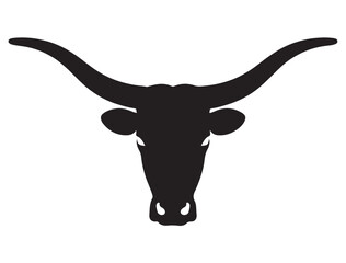 LONGHORN HEAD SILHOUETTE