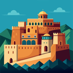 Obraz premium Thriving Trade, Timeless Traditions, Happy Horizons: The Arab Gulf Business Spirit