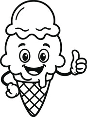 cartoon ice cream