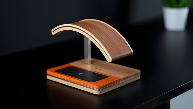 Discover the best wooden headphone stand and wireless charger for your desk setup