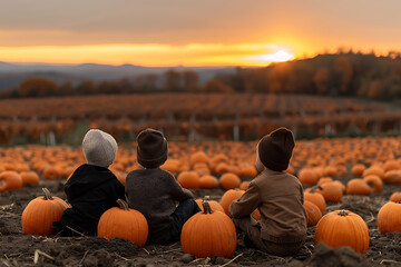 seasonal outing, enjoying a day at the pumpkin patch with friends, laughter, and casual fall style