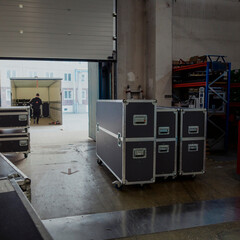Event Logistics Essentials: From Cases to Rigging, truck loading, Event Logistic, event stock, rigging roll cases,flight cases