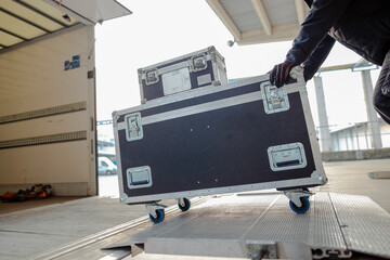 Event Logistics Essentials: From Cases to Rigging, truck loading, Event Logistic, event stock, rigging roll cases,flight cases