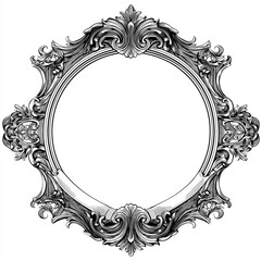 Victorian Style Art Frame Banner – Ornate Vintage Decorative Design