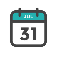 July 31 Calendar Day or Calender Date Deadline or Appointment
