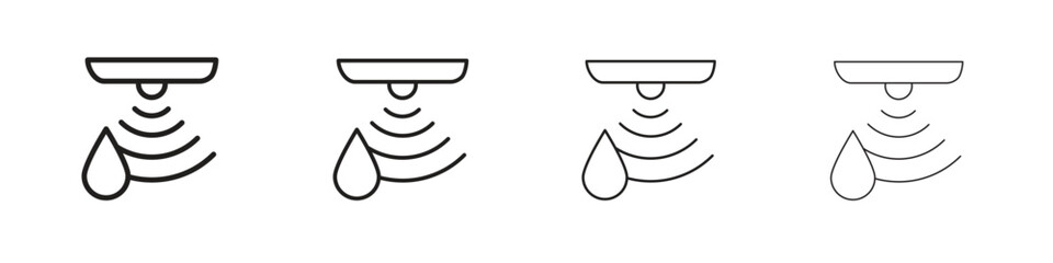Water sensor icon collection. Vector illustration EPS10.