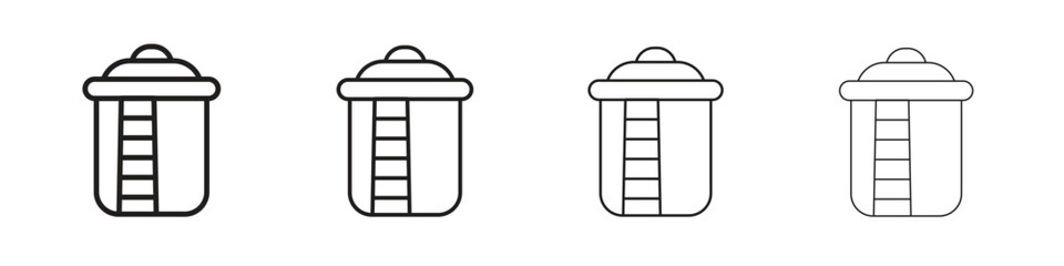 Water tank icon collection. Vector illustration EPS10.