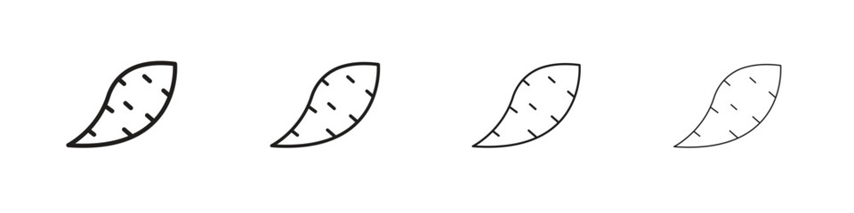 Sweet potato icon collection. Vector illustration EPS10.