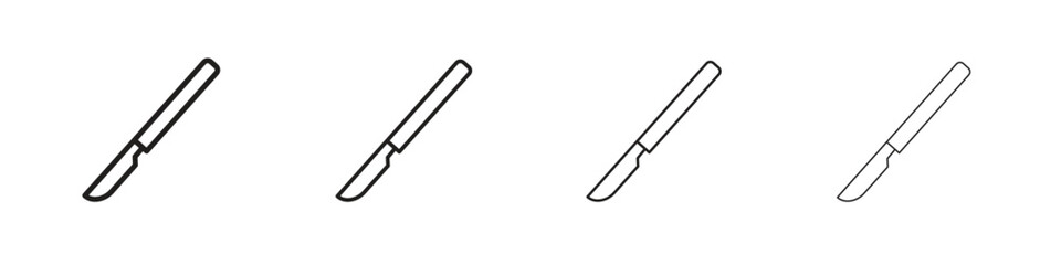 Obraz premium Scalpel icon collection. Vector illustration EPS10.