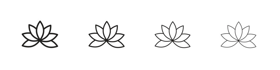 Protea icon collection. Vector illustration EPS10.