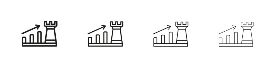 Marketing strategy icon collection. Vector illustration EPS10.