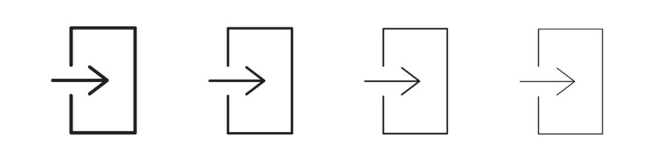 Inside icon collection. Vector illustration EPS10.