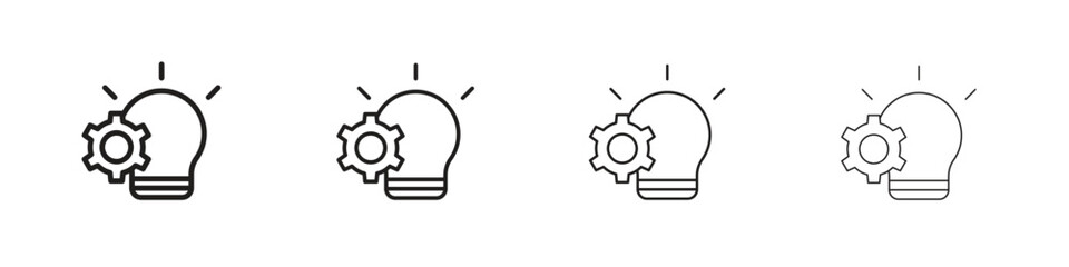 Implementation icon collection. Vector illustration EPS10.