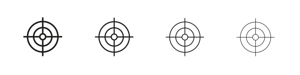 Gun target icon collection. Vector illustration EPS10.