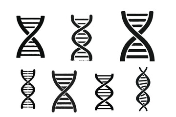 Editable dna vector Icon with medical and scientific concept illustration