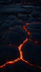 Molten lava flow background texture volcanic eruption geothermal heat nature landscape
