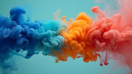 Abstract colorful smoke background wallpaper design for desktop and mobile devices