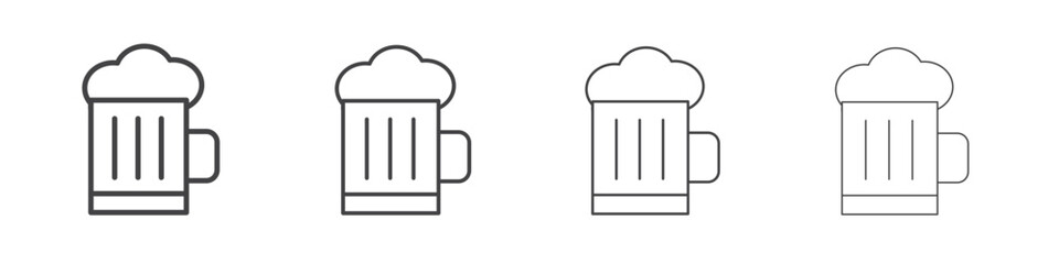 Beer icon collection. Vector illustration EPS10.