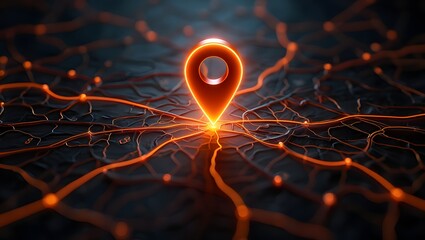 Find location gps navigation map pointer destination travel direction technology