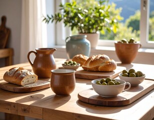 Rustic Breakfast with Olives, Bread and Mate – Latin American Kitchen