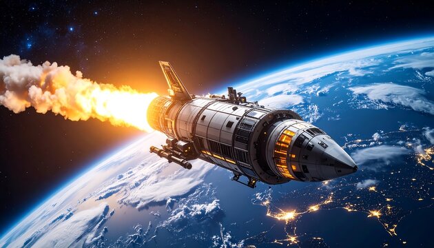 Rocket launch into space (1)