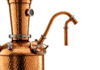 Isolated Copper Alembic Still for Distillation