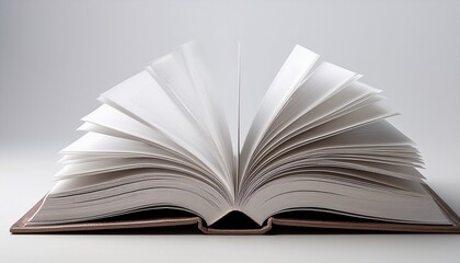 Fototapeta premium open book on light background