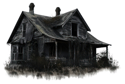 PNG Haunted wood house architecture building outdoors.