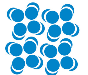 padrão, azul, bolhas, bolas, 