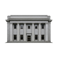 Classical building with columns for finance or government