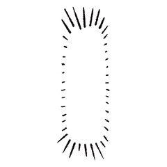 手描きの心の声の吹き出し