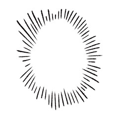 手描きの心の声の吹き出し