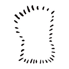 手描きの心の声の吹き出し