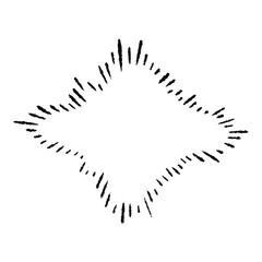 手描きの心の声の吹き出し