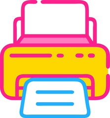 printer icon vector illustration