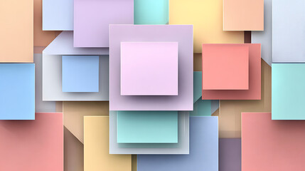 A colorful abstract background with squares and rectangles of different colors generative ai
