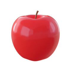 Obraz premium Halftone Engraving of a Red Apple Side Profile, Ultra-Smooth Contours Illustrated with Precise Dot Gradient, Classic Fruit Illustration on Black Background