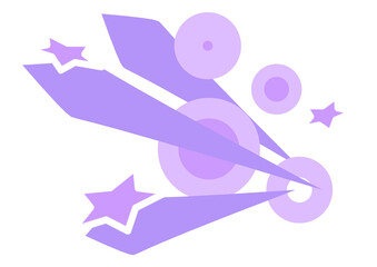 Peuples abstract graffiti Cercles and stars