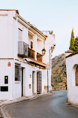 Charming street view of Sacromonte in Granada, Spain