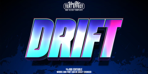 Drift editable text effect, customizable racing and speed 3d font style